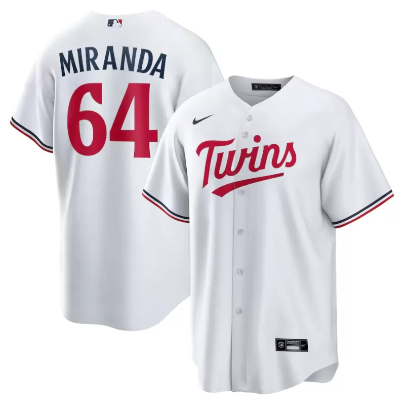 Men's Minnesota Twins Jose Miranda Nike White Home Replica Jersey Men's Minnesota Twins Jose Miranda Nike White Home Replica Jersey