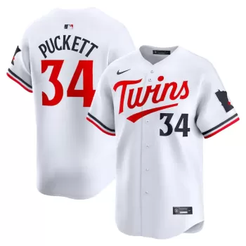 Men's Minnesota Twins Kirby Puckett Nike White Home Limited Player Jersey