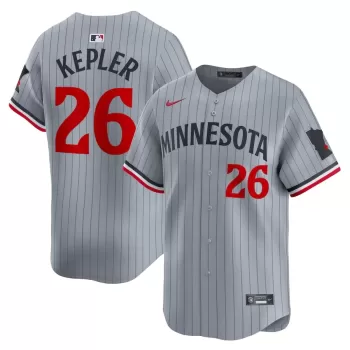 Men's Minnesota Twins Max Kepler Nike Gray Road Limited Player Jersey