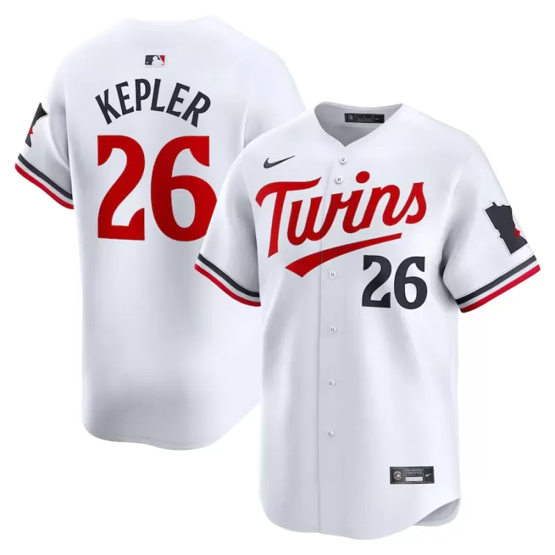 Men's Minnesota Twins Max Kepler Nike White Home Limited Player Jersey Men's Minnesota Twins Max Kepler Nike White Home Limited Player Jersey