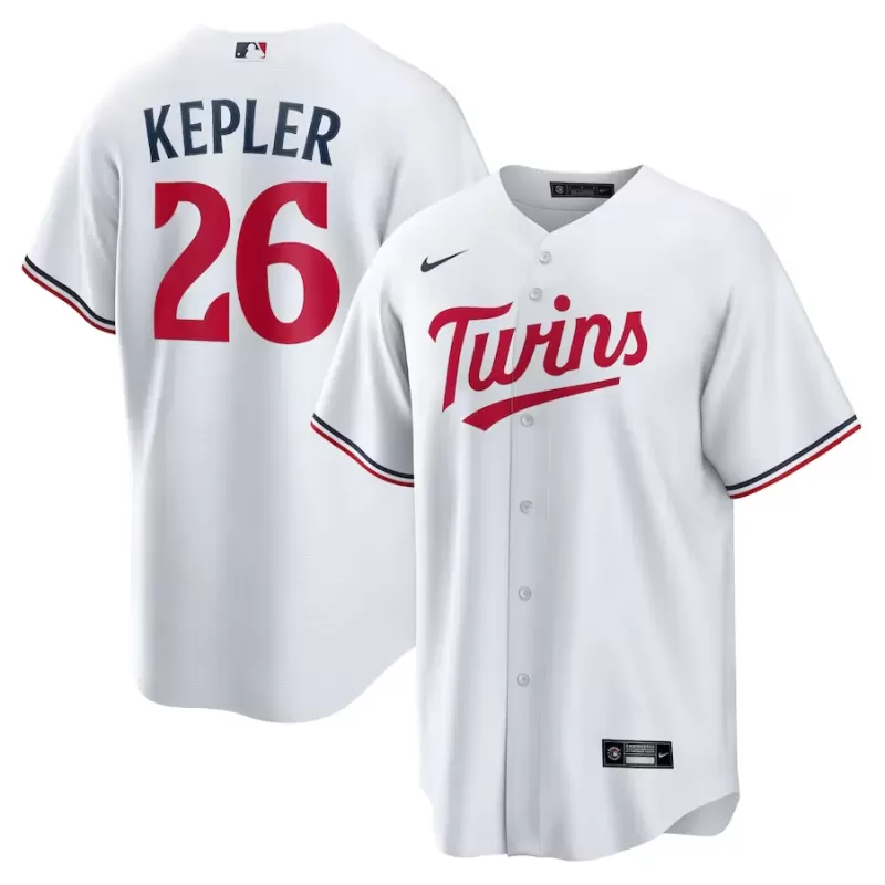 Men's Minnesota Twins Max Kepler Nike White Home Replica Player Logo Jersey Men's Minnesota Twins Max Kepler Nike White Home Replica Player Logo Jersey