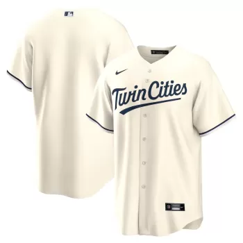 Men's Minnesota Twins Nike Cream Alternate Replica Team Jersey