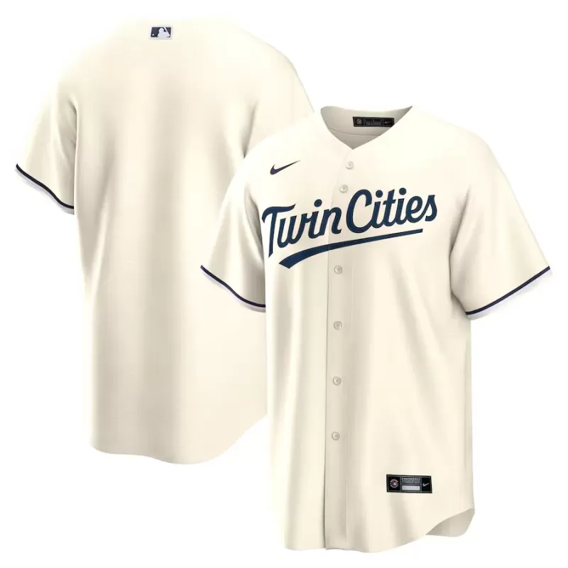 Men's Minnesota Twins Nike Cream Alternate Replica Team Jersey Men's Minnesota Twins Nike Cream Alternate Replica Team Jersey