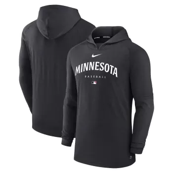 Men's Minnesota Twins Nike Heather Navy Authentic Collection Early Work Tri-Blend Performance Pullover Hoodie Men's Minnesota Twins Nike Heather Navy Authentic Collection Early Work Tri-Blend Performance Pullover Hoodie