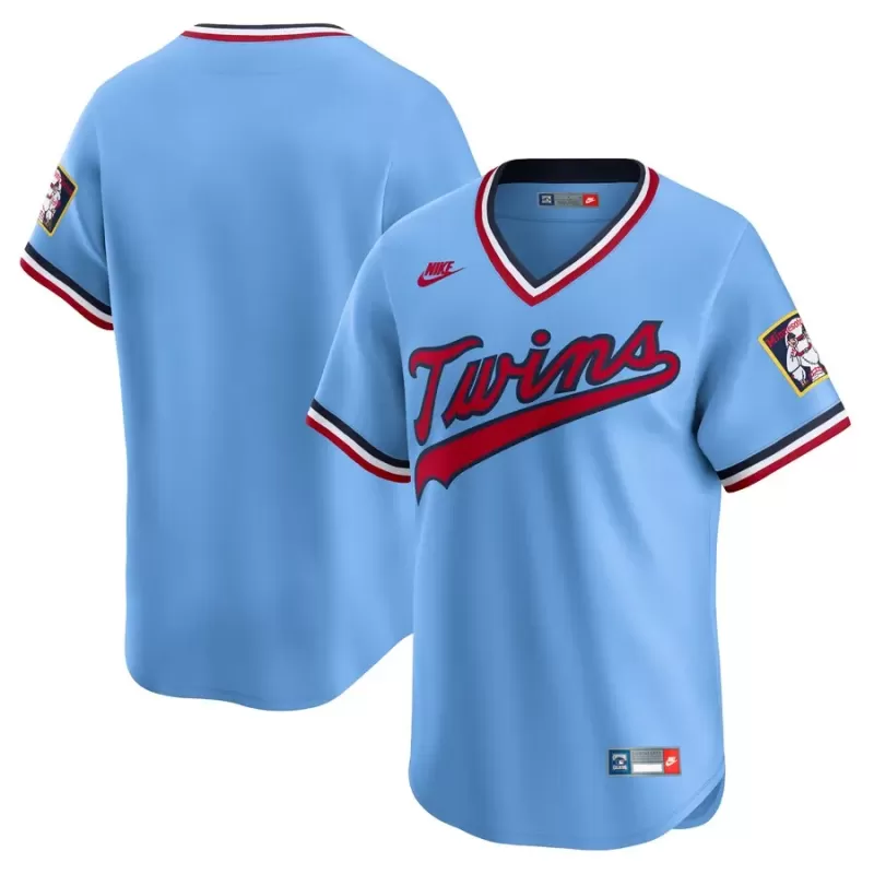 Men's Minnesota Twins Nike Light Blue Cooperstown Collection Limited Jersey Men's Minnesota Twins Nike Light Blue Cooperstown Collection Limited Jersey
