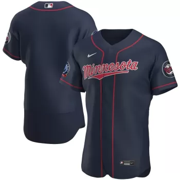Men's Minnesota Twins Nike Navy 60th Season Alternate Authentic Team Jersey