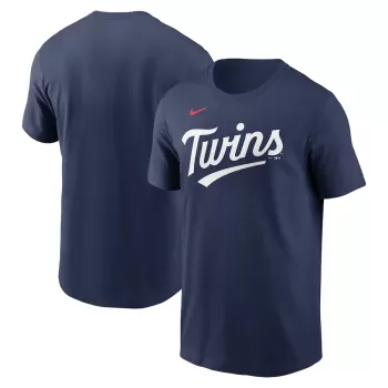 Men's Minnesota Twins Nike Navy Fuse Wordmark T-Shirt