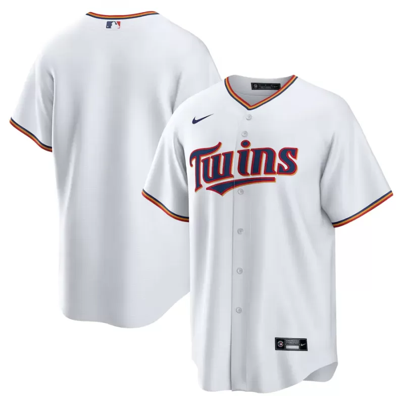 Men's Minnesota Twins Nike White Home Blank Replica Jersey Men's Minnesota Twins Nike White Home Blank Replica Jersey