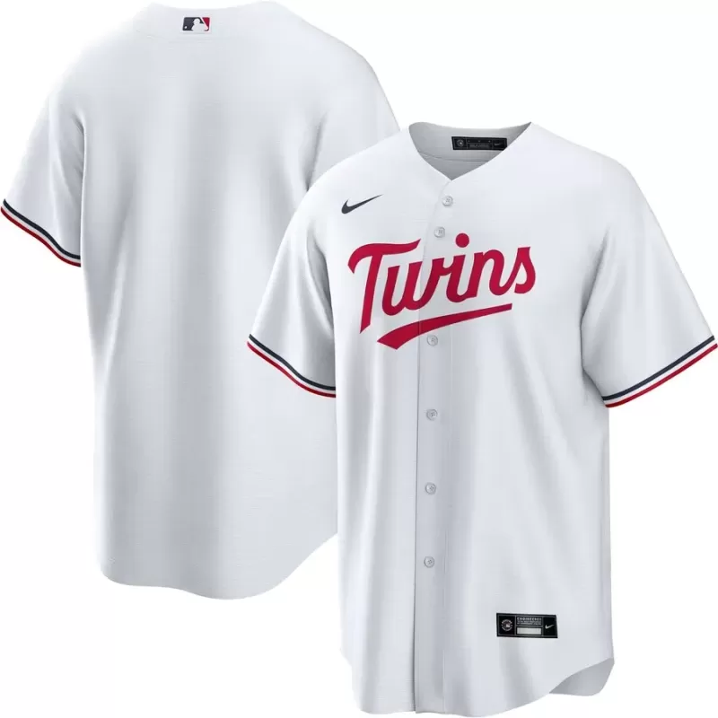 Men's Minnesota Twins Nike White Home Replica Team Jersey Men's Minnesota Twins Nike White Home Replica Team Jersey