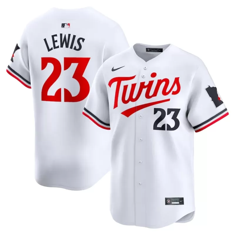 Men's Minnesota Twins Royce Lewis Nike White Home Limited Player Jersey Men's Minnesota Twins Royce Lewis Nike White Home Limited Player Jersey