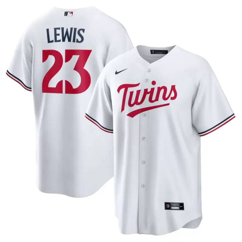 Men's Minnesota Twins Royce Lewis Nike White Replica Player Jersey Men's Minnesota Twins Royce Lewis Nike White Replica Player Jersey