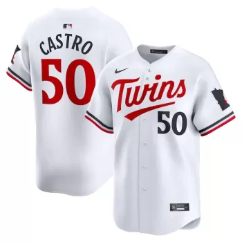 Men's Minnesota Twins Willi Castro Nike White Home Limited Player Jersey