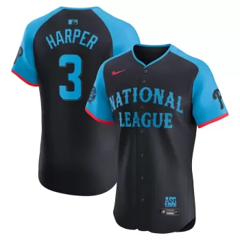 Men's National League Bryce Harper Nike Navy 2024 MLB All-Star Game Elite Player Jersey Men's National League Bryce Harper Nike Navy 2024 MLB All-Star Game Elite Player Jersey