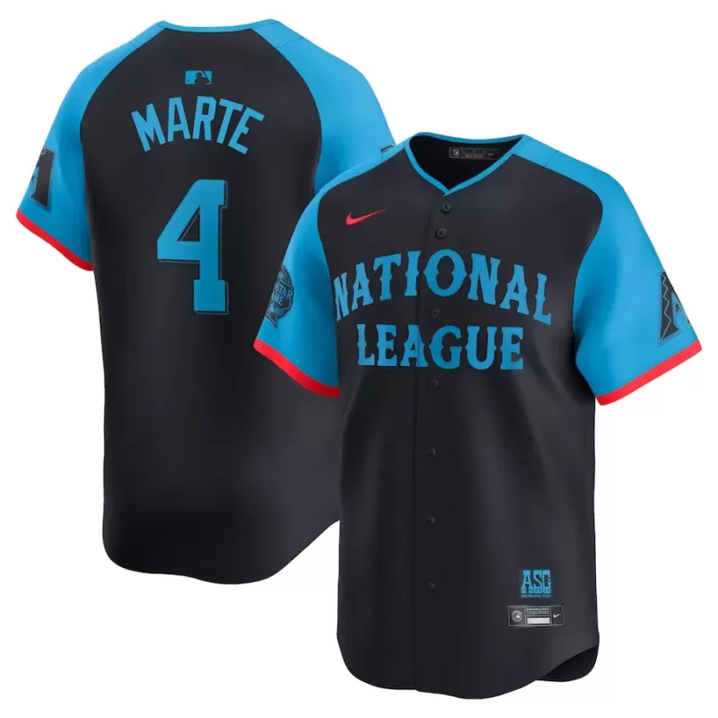 Men's National League Ketel Marte Nike Navy 2024 MLB All-Star Game Limited Player Jersey