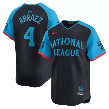 Men's National League Luis Arraez Nike Navy 2024 MLB All-Star Game Limited Player Jersey Men's National League Luis Arraez Nike Navy 2024 MLB All-Star Game Limited Player Jersey