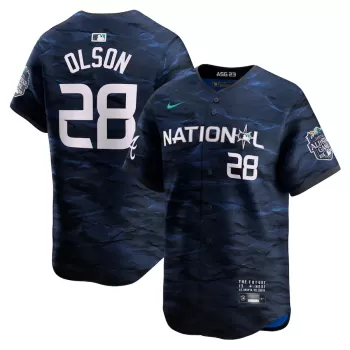 Men's National League Matt Olson Nike Royal 2023 MLB All-Star Game Limited Player Jersey Men's National League Matt Olson Nike Royal 2023 MLB All-Star Game Limited Player Jersey