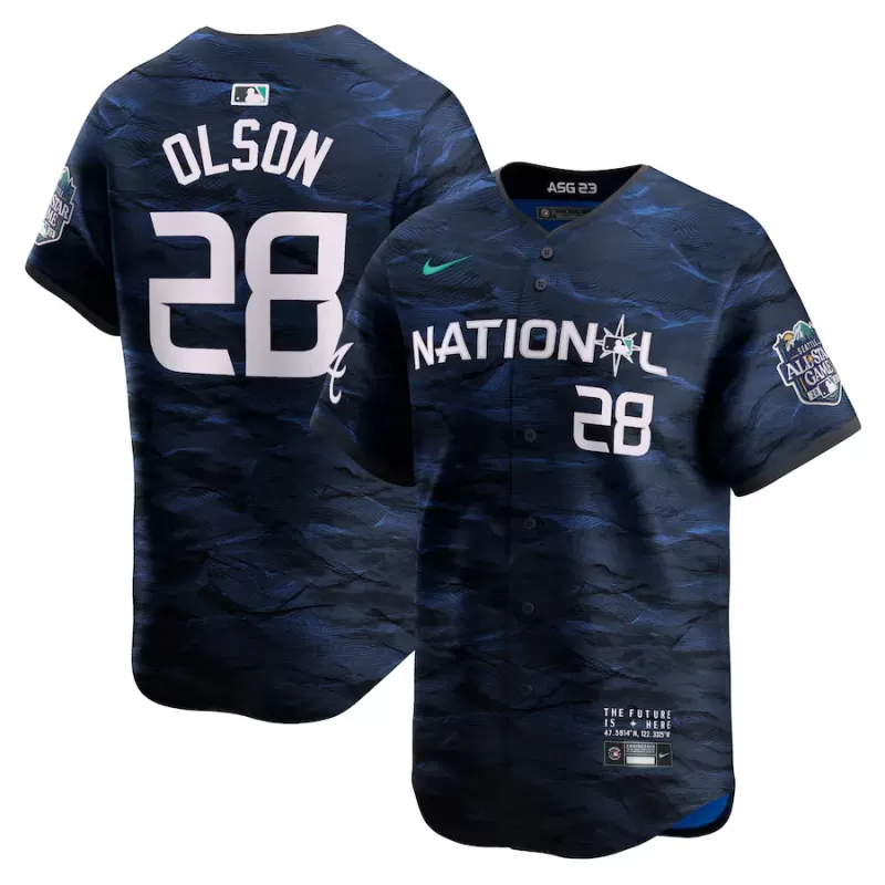 Men's National League Matt Olson Nike Royal 2023 MLB All-Star Game Limited Player Jersey