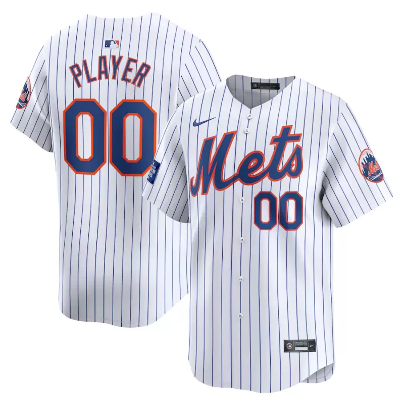 Men's New York Mets Nike White 2024 MLB World Tour London Series Home Pick-A-Player Limited Jersey Men's New York Mets Nike White 2024 MLB World Tour London Series Home Pick-A-Player Limited Jersey