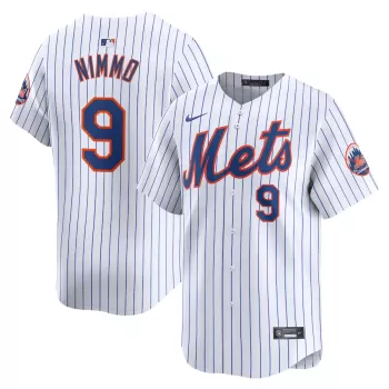 Men's New York Mets Brandon Nimmo Nike White Home Limited Player Jersey Men's New York Mets Brandon Nimmo Nike White Home Limited Player Jersey
