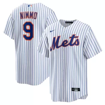 Men's New York Mets Brandon Nimmo Nike White Home Official Replica Player Jersey Men's New York Mets Brandon Nimmo Nike White Home Official Replica Player Jersey