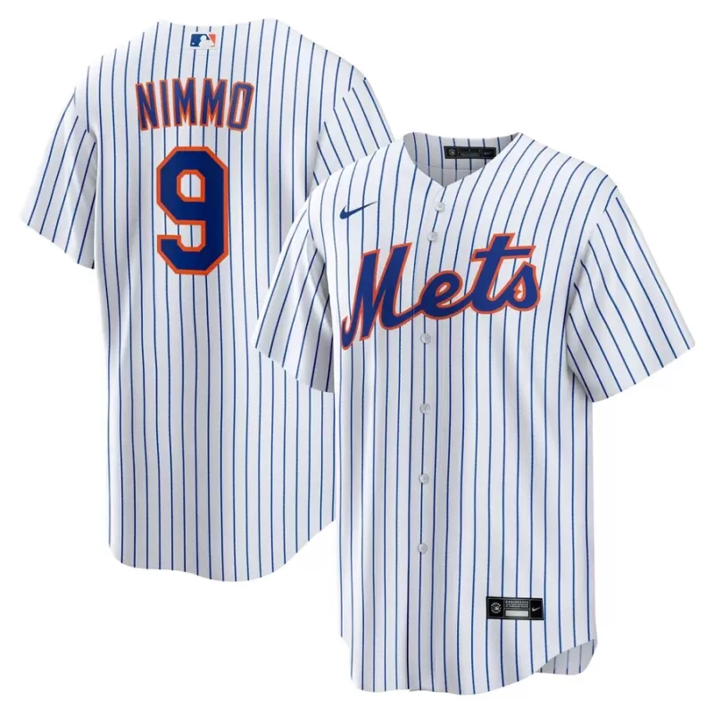 Men's New York Mets Brandon Nimmo Nike White Home Official Replica Player Jersey Men's New York Mets Brandon Nimmo Nike White Home Official Replica Player Jersey