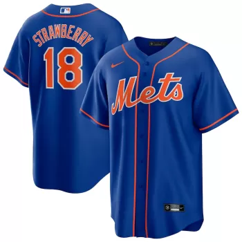 Men's New York Mets Darryl Strawberry Nike Royal Alternate Replica Player Jersey Men's New York Mets Darryl Strawberry Nike Royal Alternate Replica Player Jersey