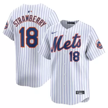 Men's New York Mets Darryl Strawberry Nike White Home Limited Player Jersey Men's New York Mets Darryl Strawberry Nike White Home Limited Player Jersey