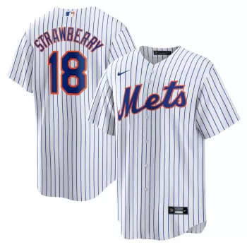 Men's New York Mets Darryl Strawberry Nike White Home Replica Player Jersey Men's New York Mets Darryl Strawberry Nike White Home Replica Player Jersey