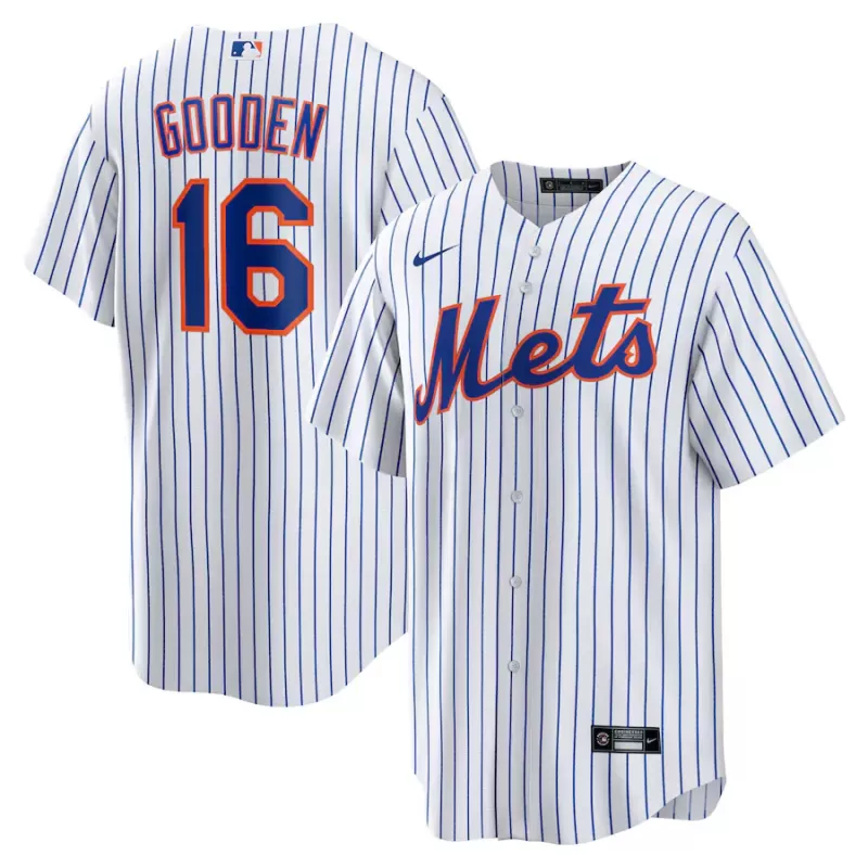 Men's New York Mets Dwight Gooden Nike White Home Replica Player Jersey Men's New York Mets Dwight Gooden Nike White Home Replica Player Jersey