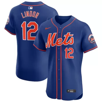 Men's New York Mets Francisco Lindor Nike Royal Alternate Elite Player Jersey Men's New York Mets Francisco Lindor Nike Royal Alternate Elite Player Jersey