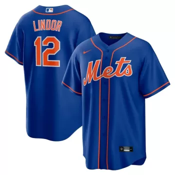 Men's New York Mets Francisco Lindor Nike Royal Alternate Replica Player Jersey Men's New York Mets Francisco Lindor Nike Royal Alternate Replica Player Jersey
