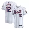 Men's New York Mets Francisco Lindor Nike White Home Elite Jersey Men's New York Mets Francisco Lindor Nike White Home Elite Jersey
