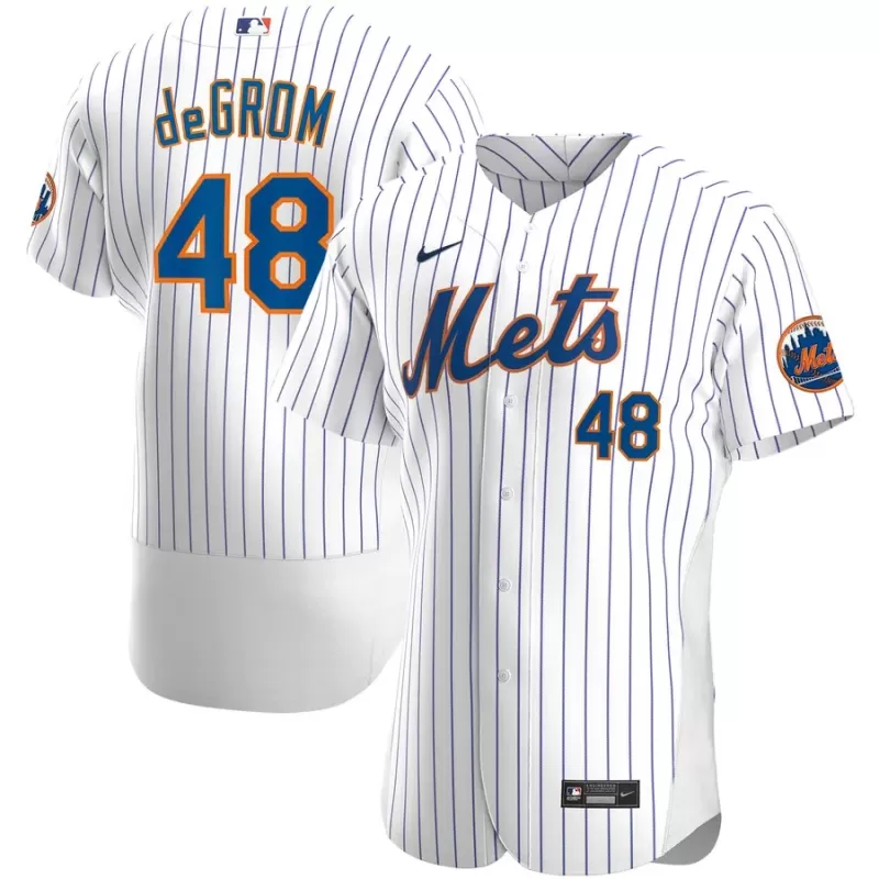 Men's New York Mets Jacob deGrom Nike White Home Authentic Player Jersey Men's New York Mets Jacob deGrom Nike White Home Authentic Player Jersey