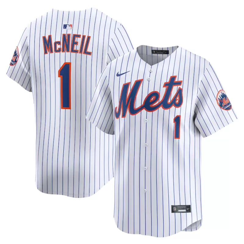 Men's New York Mets Jeff McNeil Nike White Alternate Limited Player Jersey Men's New York Mets Jeff McNeil Nike White Alternate Limited Player Jersey
