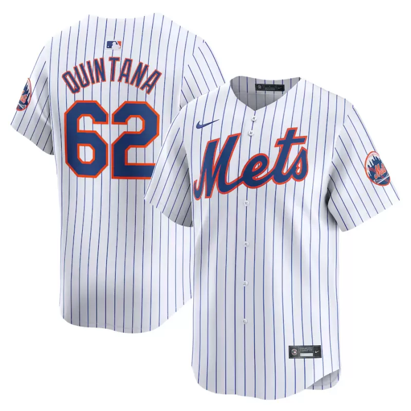 Men's New York Mets Jose Quintana Nike White Home Limited Player Jersey