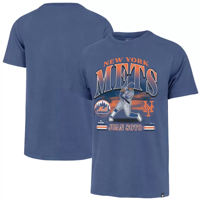 Men's New York Mets Juan Soto '47 Royal Graphic T-Shirt Men's New York Mets Juan Soto '47 Royal Graphic T-Shirt