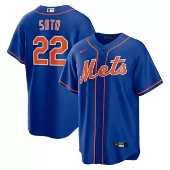 Men's New York Mets Juan Soto Nike Royal Replica Player Jersey Men's New York Mets Juan Soto Nike Royal Replica Player Jersey