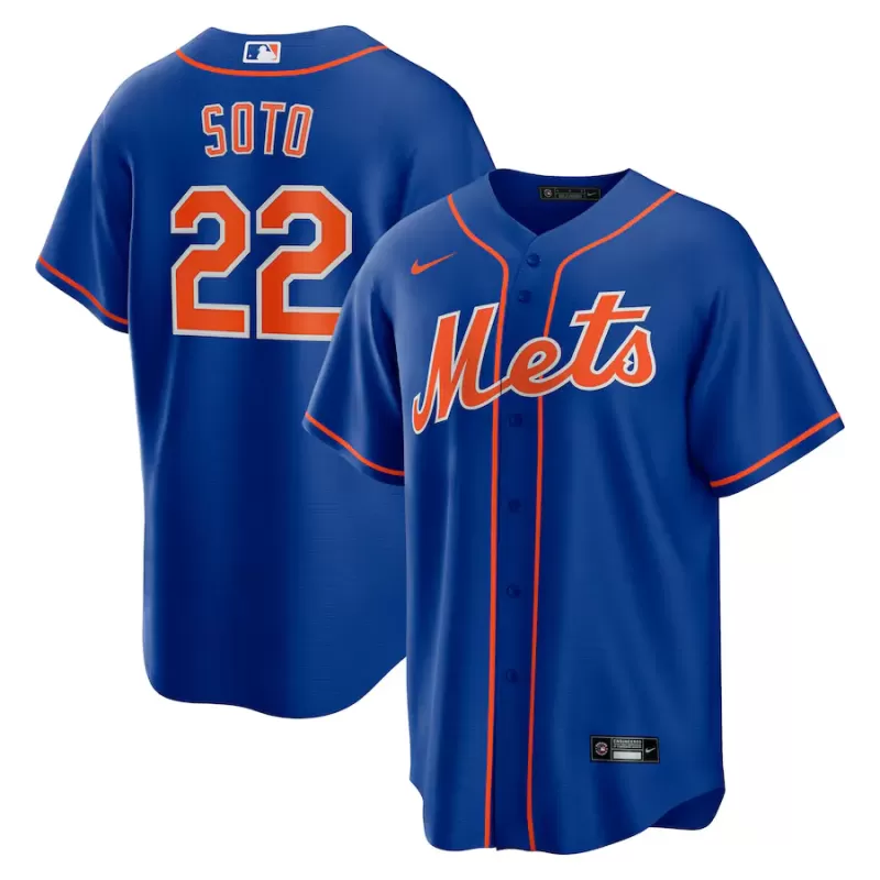 Men's New York Mets Juan Soto Nike Royal Replica Player Jersey Men's New York Mets Juan Soto Nike Royal Replica Player Jersey