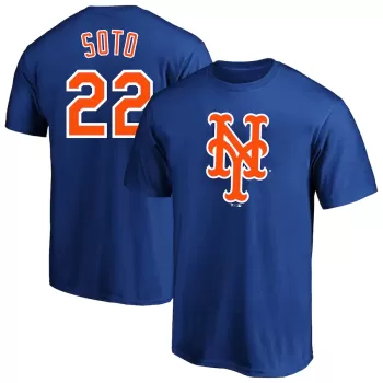 Men's New York Mets Juan Soto Profile Royal Big & Tall Name & Number T-Shirt Men's New York Mets Juan Soto Profile Royal Big & Tall Name & Number T-Shirt