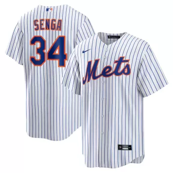 Men's New York Mets Kodai Senga Nike White Home Replica Jersey Men's New York Mets Kodai Senga Nike White Home Replica Jersey