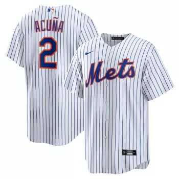 Men's New York Mets Luisangel Acuña Nike White Home Replica Player Jersey Men's New York Mets Luisangel Acuña Nike White Home Replica Player Jersey