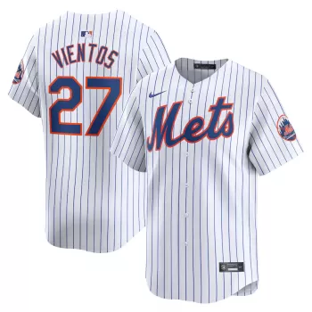 Men's New York Mets Mark Vientos Nike White Home Limited Player Jersey Men's New York Mets Mark Vientos Nike White Home Limited Player Jersey