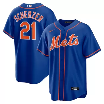 Men's New York Mets Max Scherzer Nike Royal Alternate Replica Player Jersey Men's New York Mets Max Scherzer Nike Royal Alternate Replica Player Jersey