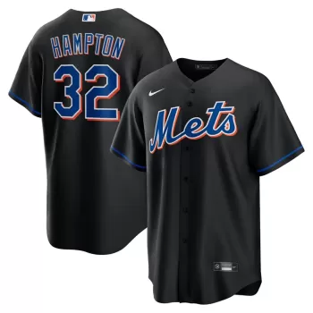 Men's New York Mets Mike Hampton Nike Black 2022 Alternate Replica Player Jersey Men's New York Mets Mike Hampton Nike Black 2022 Alternate Replica Player Jersey