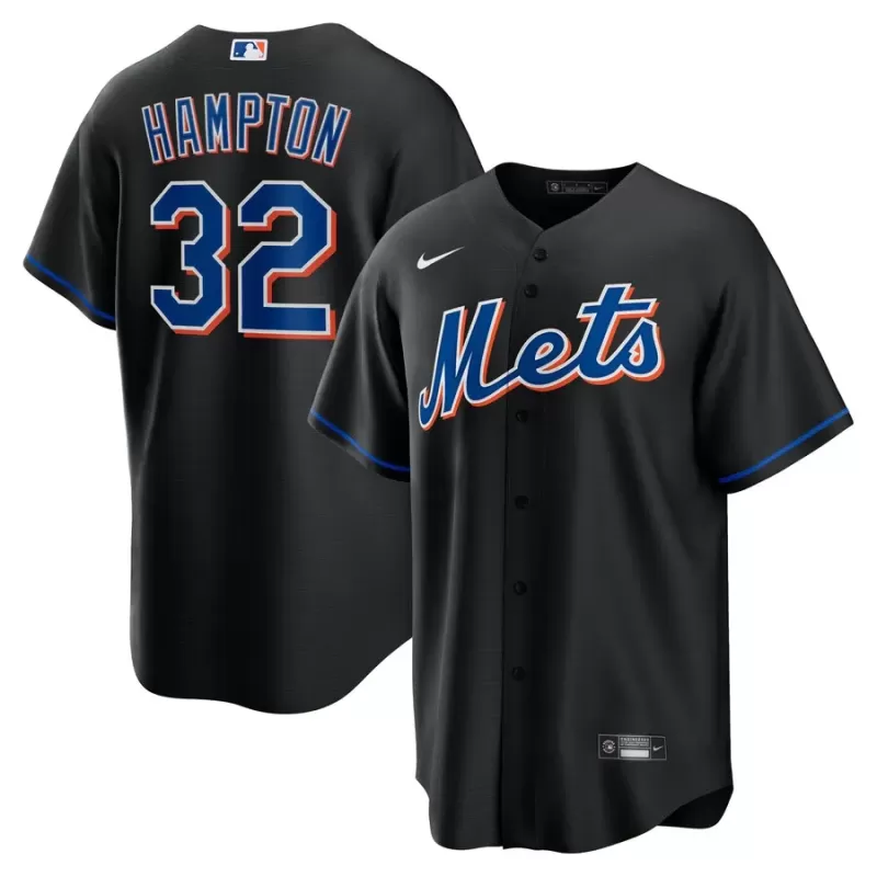 Men's New York Mets Mike Hampton Nike Black 2022 Alternate Replica Player Jersey Men's New York Mets Mike Hampton Nike Black 2022 Alternate Replica Player Jersey