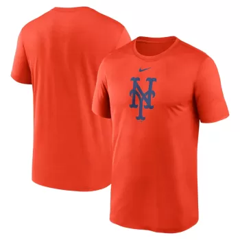 Men's New York Mets Nike Orange Legend Fuse Large Logo Performance T-Shirt Men's New York Mets Nike Orange Legend Fuse Large Logo Performance T-Shirt