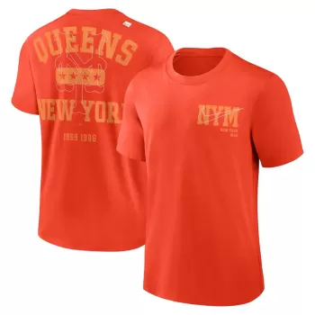 Men's New York Mets Nike Orange Statement Game Over T-Shirt Men's New York Mets Nike Orange Statement Game Over T-Shirt