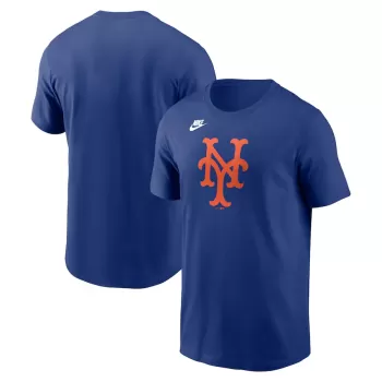 Men's New York Mets Nike Royal Cooperstown Collection Team Logo T-Shirt Men's New York Mets Nike Royal Cooperstown Collection Team Logo T-Shirt