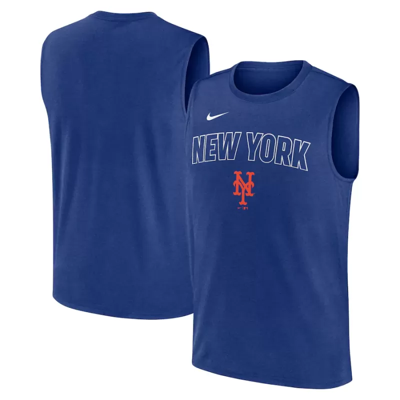 Men's New York Mets Nike Royal Knockout Performance Muscle Tank Top