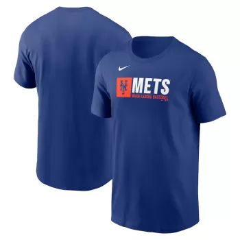 Men's New York Mets Nike Royal Team Block T-Shirt Men's New York Mets Nike Royal Team Block T-Shirt